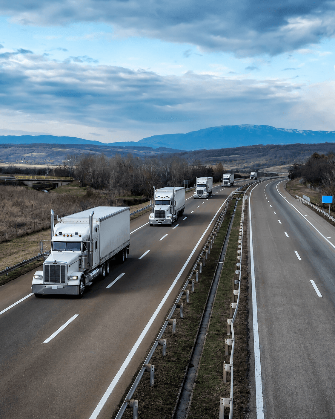 Freight Squad trucks ready for logistics and transportation services